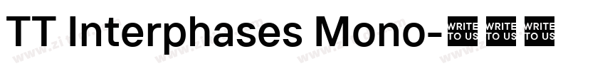 TT Interphases Mono字体转换